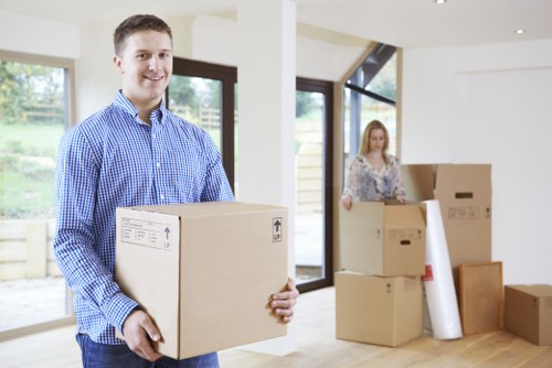 Careful packing of office furniture and equipment for a Cranham relocation